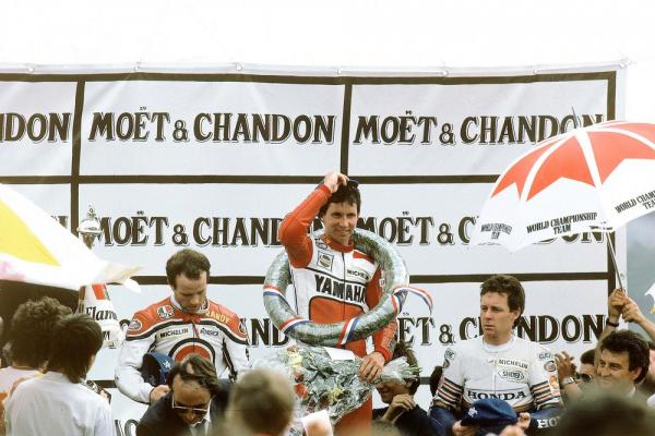 Lawson Mamola et Gardner sur le podium en 1986
